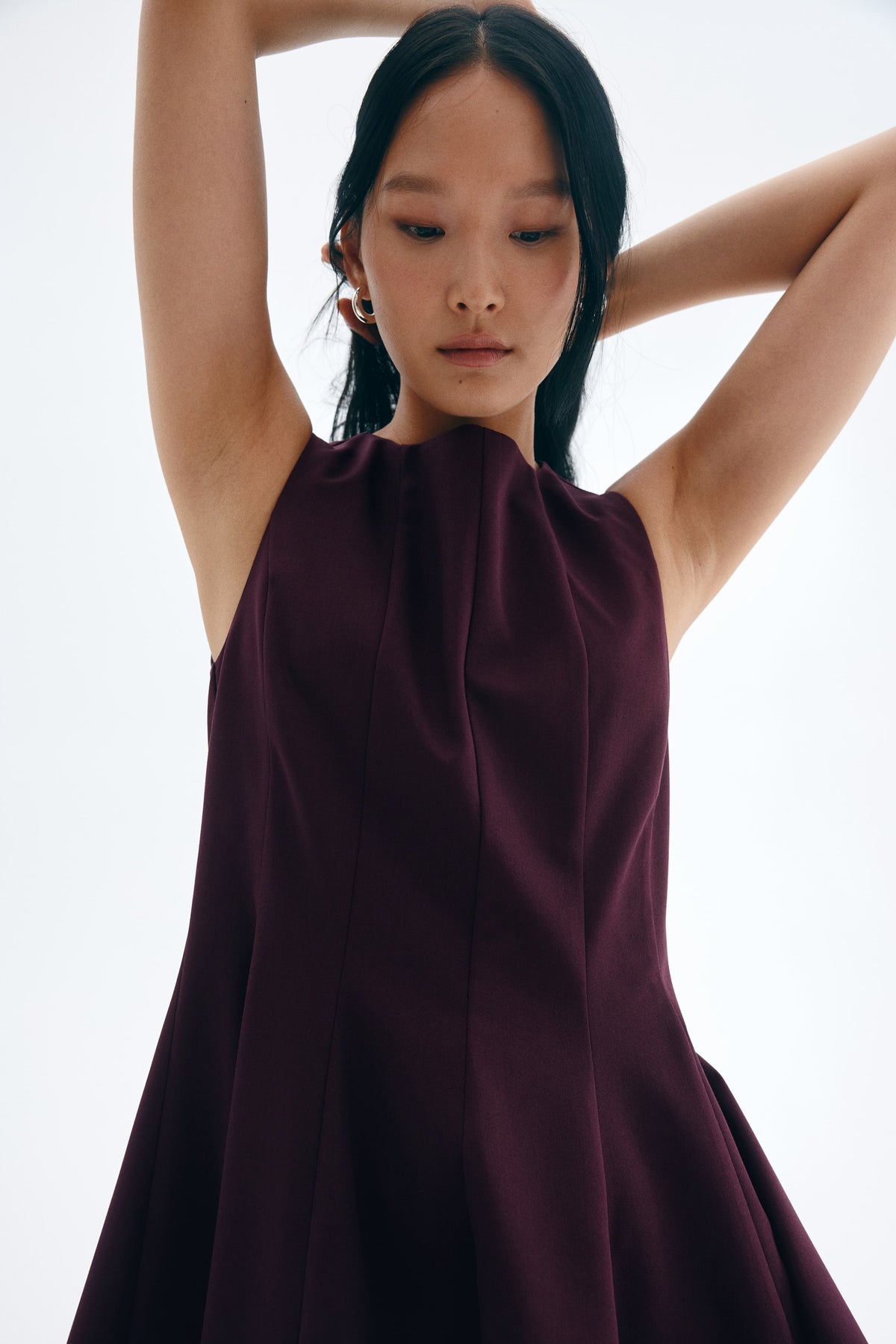 Vestido com saia rodada