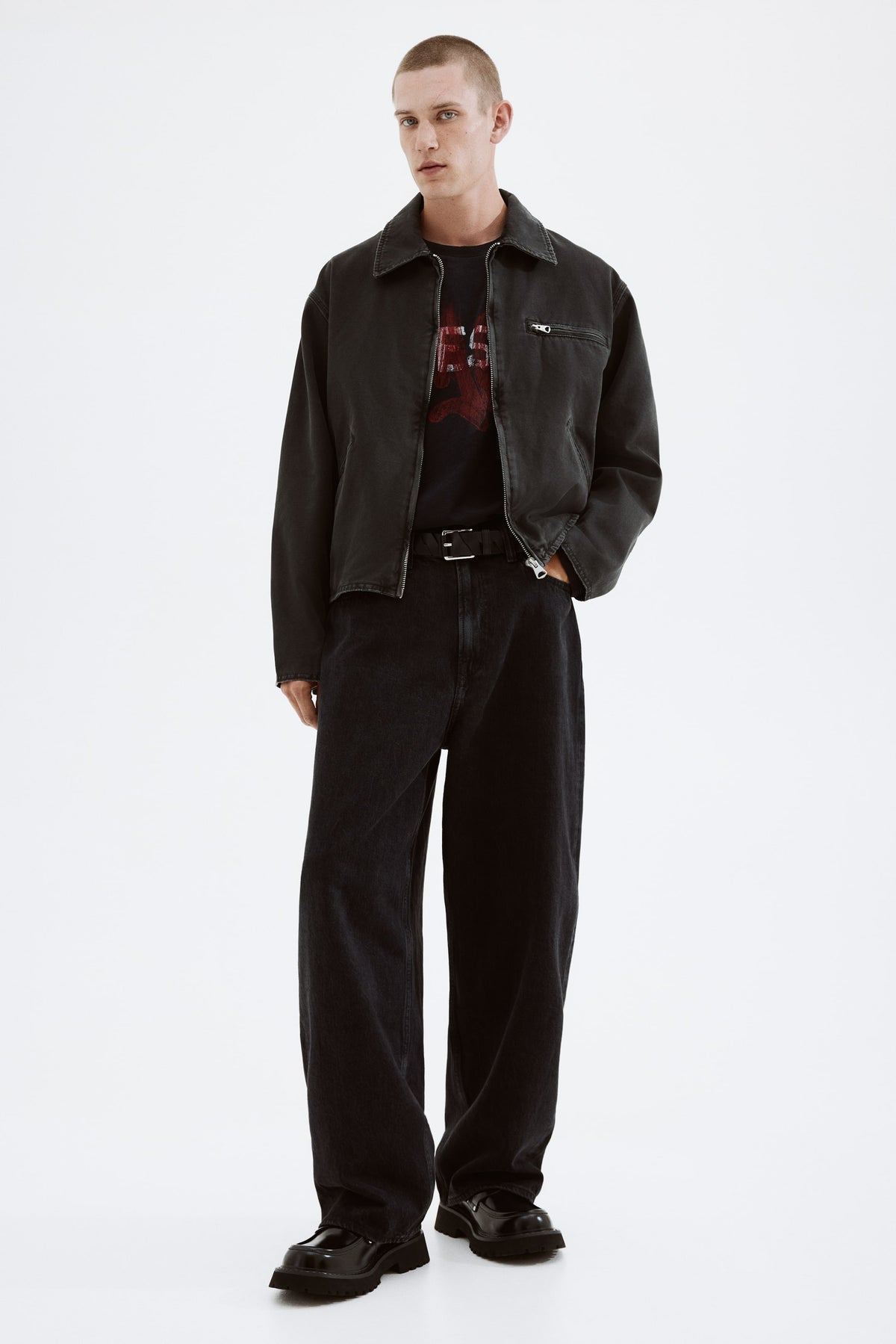 Casaco em lona Regular Fit