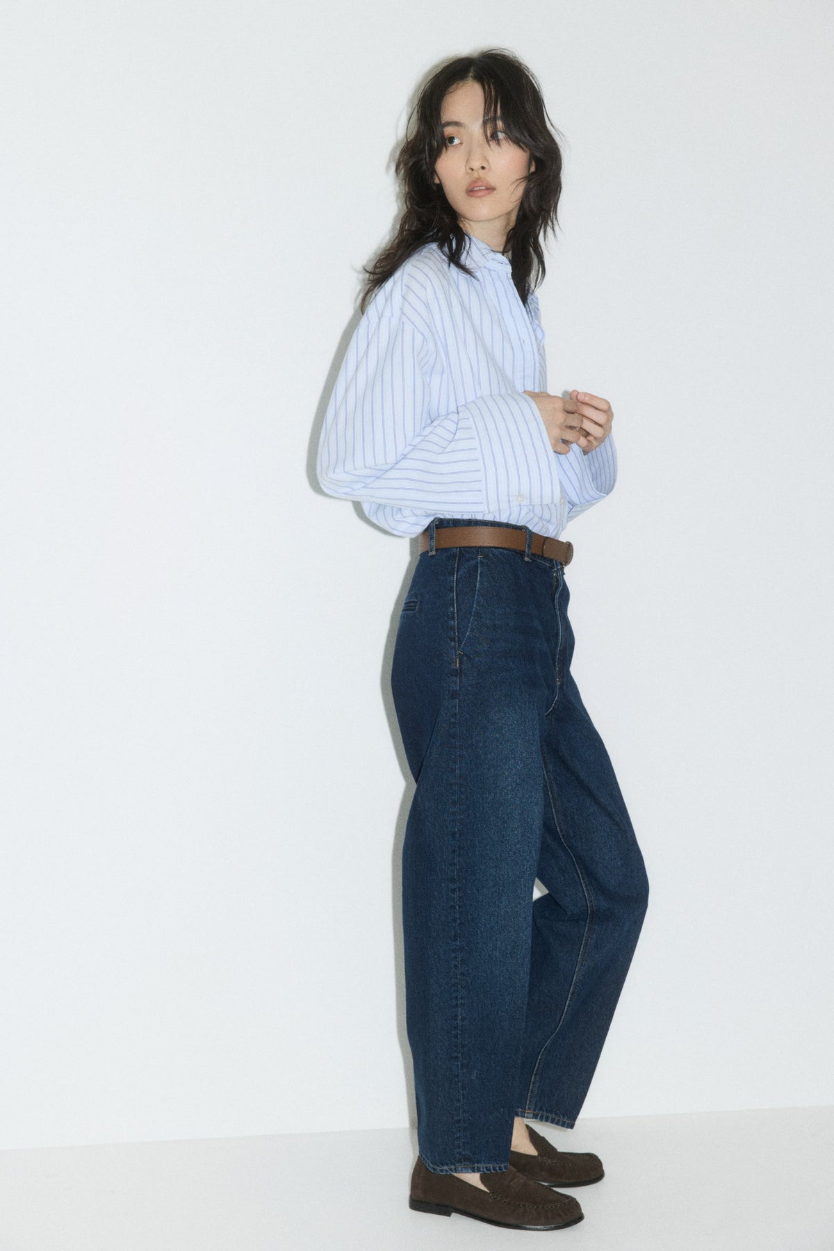 Loafers em pele